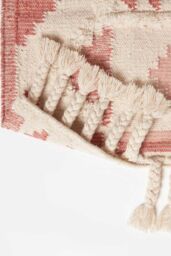 Homescapes Satara Pink Kilim Wool Rug - Size: 160 cm x 230 cm - thumbnail 5