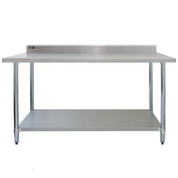 Monstershop 5ft Stainless Steel Catering Bench & 2 x Wall Mounted Shelves in Silver - thumbnail 2