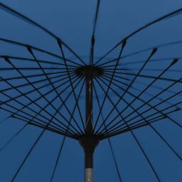 Berkfield Home Outdoor Parasol with Aluminium Pole 270 cm Azure Blue - thumbnail 5