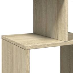 Berkfield Home Book Cabinet Sonoma Oak 92x29x188 cm Engineered Wood in Light Tan - Size: 92 x 29 x 188 cm - thumbnail 9