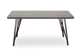 Orsina Contemporary Design Dining Table, Minimalist Dining Table For Dining Room, Durable Dining Table For Dinner in Grey