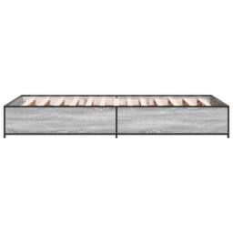 Berkfield Home Bed Frame without Mattress Grey Sonoma 100x200 cm - thumbnail 5