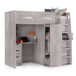 Cheshire Granite Highsleeper Grey Oak - Single (90cm) - thumbnail 1