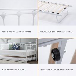 KOSY KOALA Bunk Bed Kids White 3ft Single Pine Wooden Children Bedroom Furniture - thumbnail 4