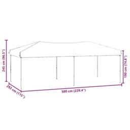 Berkfield Home Folding Party Tent with Sidewalls Red 3x6 m - thumbnail 9