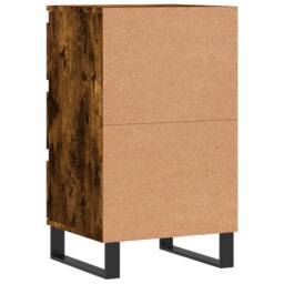 Berkfield Home Sideboard Smoked Oak 40x35x70 cm Engineered Wood in Brown - Size: 40 x 35 x 70 cm - thumbnail 8