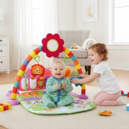 Alivio Baby Play Mat Kick & Play Gym Piano with Music & Lights for 1 to 3 Year Kids - thumbnail 7