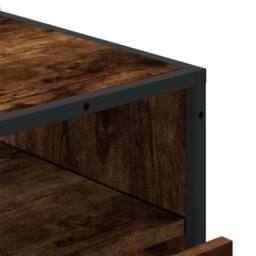 Berkfield Home Drawer Cabinet Smoked Oak 70x41x83.5 cm Engineered Wood in Brown - thumbnail 8