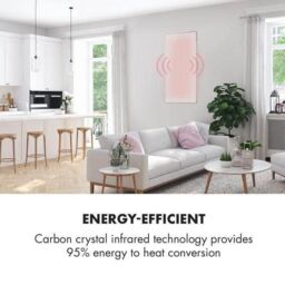 ENER-J 720W Infrared Heating Panel 120x60cm White Plug & Play - Size: 120x60 cm - thumbnail 4