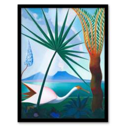 Artery8 Joseph Stella Neapolitan Song Bay of Naples Framed Wall Art Print - Size: A4 - thumbnail 1