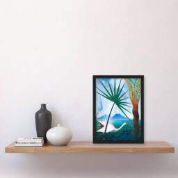 Artery8 Joseph Stella Neapolitan Song Bay of Naples Framed Wall Art Print - Size: A4 - thumbnail 4