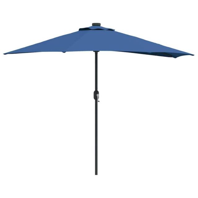 Berkfield Home Garden Parasol Azurblau Large Fabric in Blue - image 1