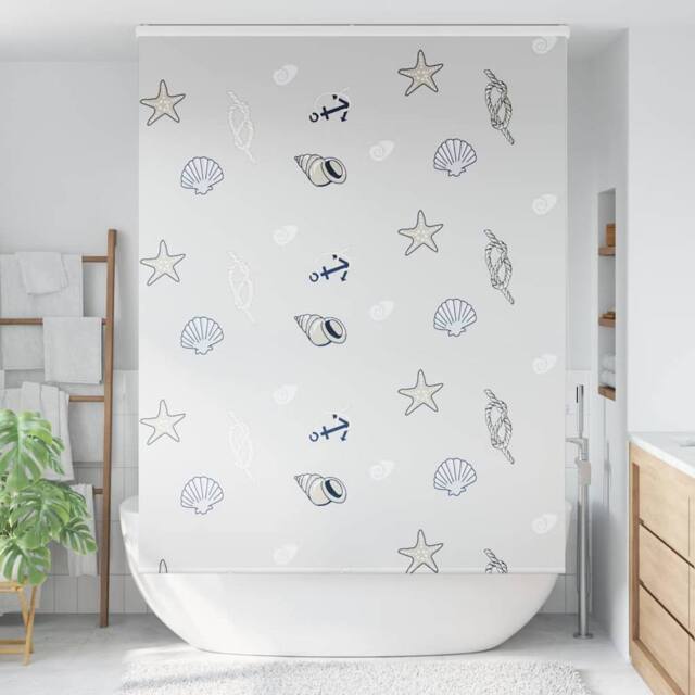 Berkfield Home Shower Roller Blind with Cassette 160x240 cm Fabric Width 156 cm in White - image 1