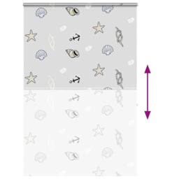 Berkfield Home Shower Roller Blind with Cassette 160x240 cm Fabric Width 156 cm in White - thumbnail 5