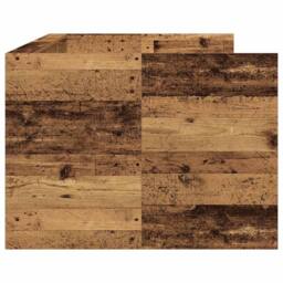 Berkfield Home Daybed with Drawers Old wood Engineered wood 90 x 200 cm Durable in Brown - thumbnail 6