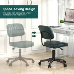 Kelvenix Ergonomic Leisure Chair PU Leather in Green - Size: 0.6m2 - thumbnail 4