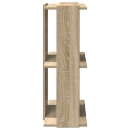 Berkfield Home Bookcase 3-Tier Sonoma Oak 60x30x80 cm Engineered Wood in Brown - Size: 60 x 30 x 80 cm - thumbnail 5
