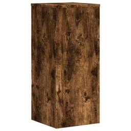 Berkfield Home Plant Stands 2 pcs Smoked Oak 30x30x70 cm Engineered wood in Brown - Size: 30 x 30 x 70 cm - thumbnail 7