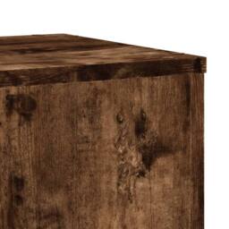 Berkfield Home Plant Stands 2 pcs Smoked Oak 30x30x70 cm Engineered wood in Brown - Size: 30 x 30 x 70 cm - thumbnail 8