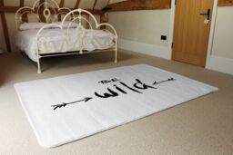 Benjamin Tate Design Be Wild Inspirational Quote Rug in Natural - Size: Large - thumbnail 3