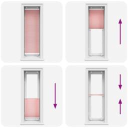 Berkfield Home Pleated Blind Pink 40x100 cm Fabric Width 39.4 cm Polyester - thumbnail 7