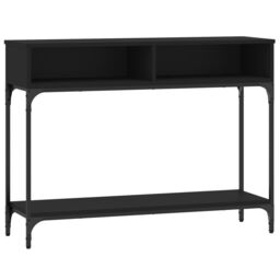 Berkfield Home Console Table Black 100x30.5x75 cm Engineered Wood - thumbnail 2