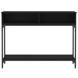 Berkfield Home Console Table Black 100x30.5x75 cm Engineered Wood - thumbnail 5