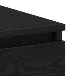 Berkfield Home Modern Desks 2 pcs Black Oak 140x50x76 cm Engineered Wood - Size: 140 x 50 x 76 cm - thumbnail 9