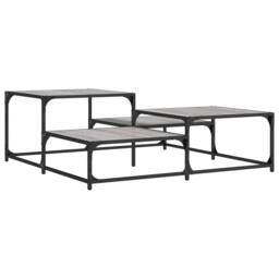 Berkfield Home Coffee Table Grey Sonoma 107x107x40 cm Engineered Wood - Size: 107 x 107 x 40 cm - thumbnail 6