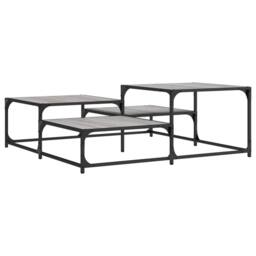 Berkfield Home Coffee Table Grey Sonoma 107x107x40 cm Engineered Wood - Size: 107 x 107 x 40 cm - thumbnail 1