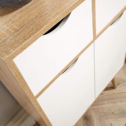 Home Source Sideboard Chest of Drawers TV Stand Bedside Living Room Boden in Natural - thumbnail 5
