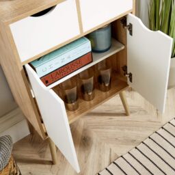 Home Source Sideboard Chest of Drawers TV Stand Bedside Living Room Boden in Natural - thumbnail 7