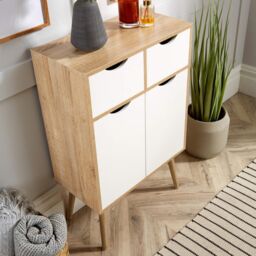 Home Source Sideboard Chest of Drawers TV Stand Bedside Living Room Boden in Natural - thumbnail 3