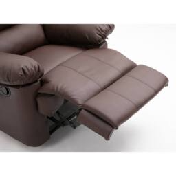 LUXURY LIFE Lansbury Leather Recliner Armchair in Brown - thumbnail 6