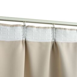 Berkfield Home Blackout Curtain with Hooks Beige 290x245 cm - thumbnail 4