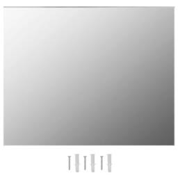 Berkfield Home Frameless Mirror 100x60 cm Glass in Silver - thumbnail 2