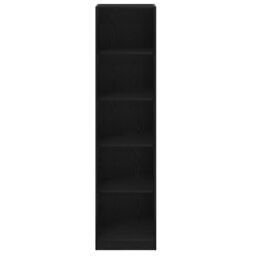Berkfield Home Black Oak Wardrobe - 50 x 50 x 200 cm - Made of Engineered Wood - thumbnail 6