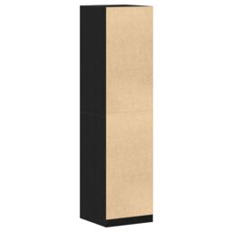 Berkfield Home Black Oak Wardrobe - 50 x 50 x 200 cm - Made of Engineered Wood - thumbnail 5