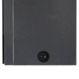 Berkfield Home LED Bathroom Mirror Cabinet 89x14x62 cm Grey - Size: 89 x 14 x 62 cm - thumbnail 6