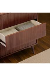 Teamson Home Tremolo Chest of Drawers 6 Drawer Bedroom Dresser in Walnut - thumbnail 4