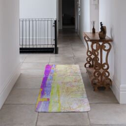 Benjamin Tate Design London Eye Tree Drops Runner Rug in Natural - Size: 67 cm x 230 cm - thumbnail 3