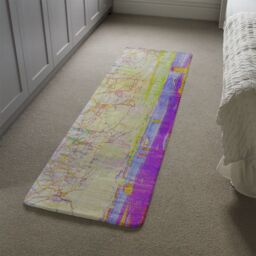 Benjamin Tate Design London Eye Tree Drops Runner Rug in Natural - Size: 67 cm x 230 cm - thumbnail 4