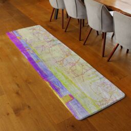 Benjamin Tate Design London Eye Tree Drops Runner Rug in Natural - Size: 67 cm x 230 cm - thumbnail 2