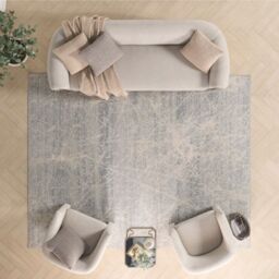 The Rug Shop UK Grey Modern Abstract Jute Backing Area Rug - Size: 240 cm x 300 cm - thumbnail 8