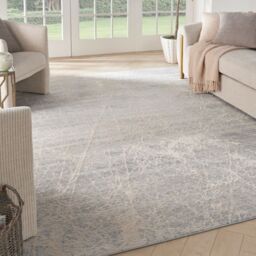 The Rug Shop UK Grey Modern Abstract Jute Backing Area Rug - Size: 240 cm x 300 cm - thumbnail 5