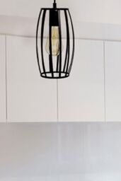 4Lite Smart 4lite WiZ WiFi SMART LED Pendant with Pear Cage & ST64 Amber Lamp - thumbnail 3