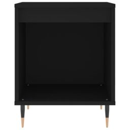 Berkfield Home Bedside Cabinets 2 pcs Black 40x35x50 cm Engineered Wood - Size: 40 x 35 x 50 cm - thumbnail 5