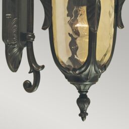 Netlighting Philadelphia 1 Light Outdoor Medium Wall Lantern Light Old Bronze IP44 E27 in Brown - thumbnail 5