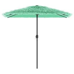 Berkfield Home Garden Parasol with Steel Pole Green 248x248x248 cm - Size: 248 x 248 x 248 cm - thumbnail 3