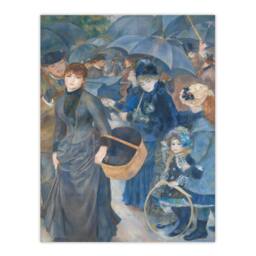 Artery8 Pierre Auguste Renoir Framed Wall Art The Umbrellas Oil Painting in Blue - Size: A4 - thumbnail 3